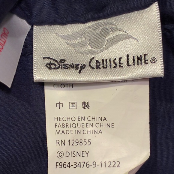 Disney Cruise Line Red & Blue Canvas Tote Bag Very Good Condition - Picture 7 of 10